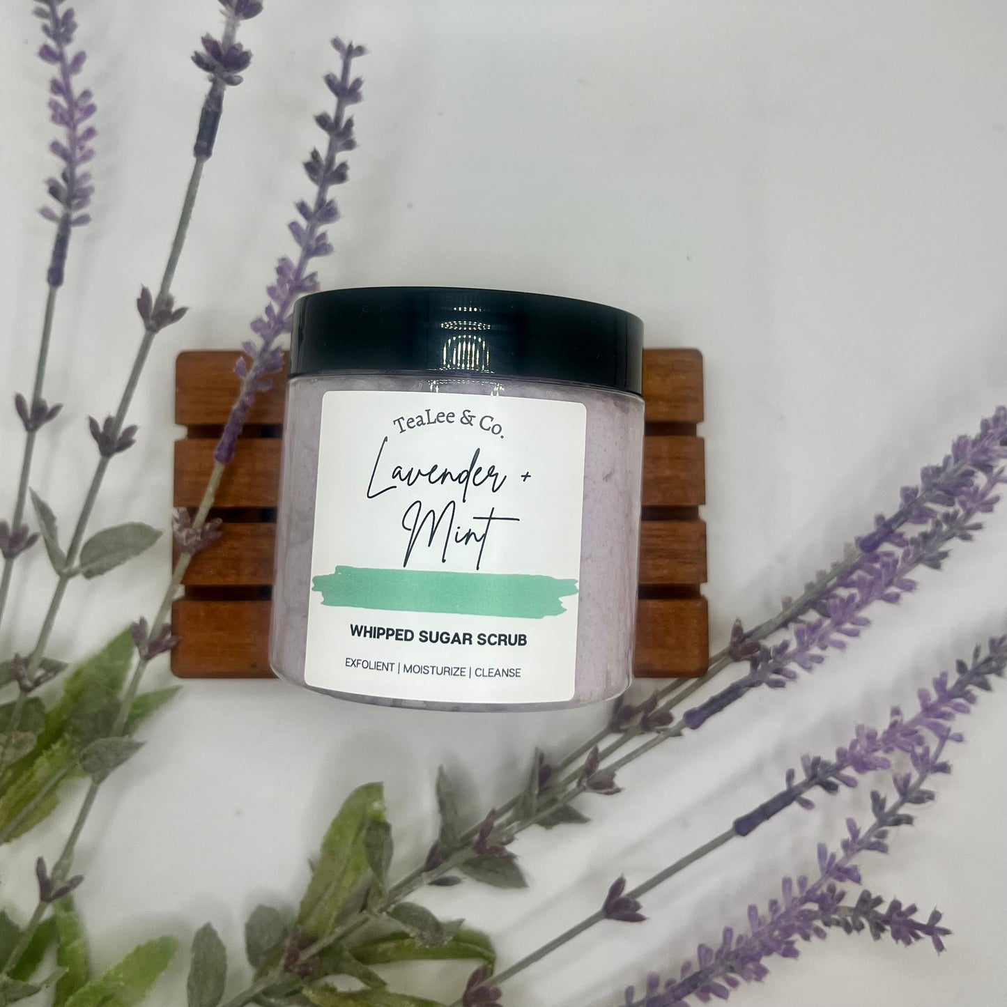 Large Lavender + Mint Sugar Scrub