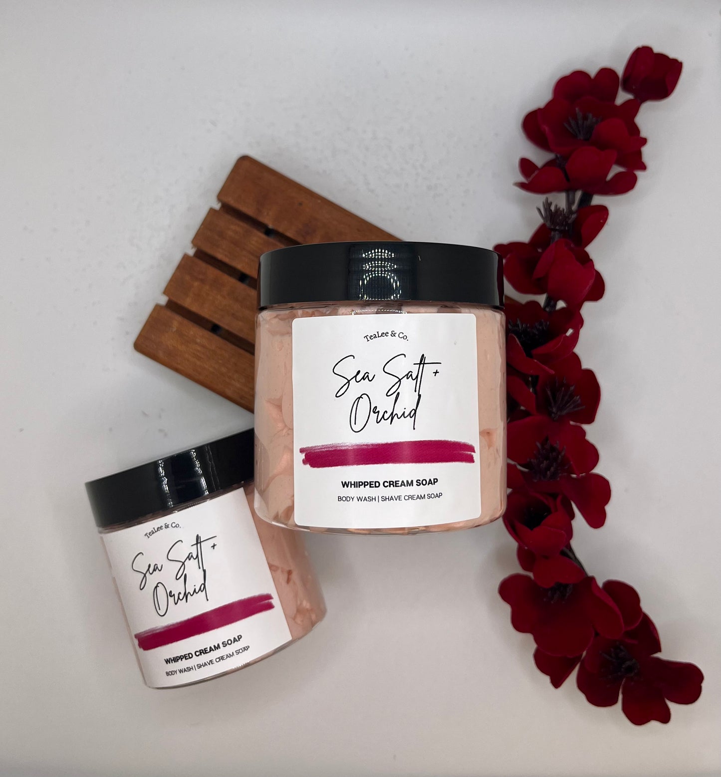 Large Sea Salt + Orchid Whipped Soap