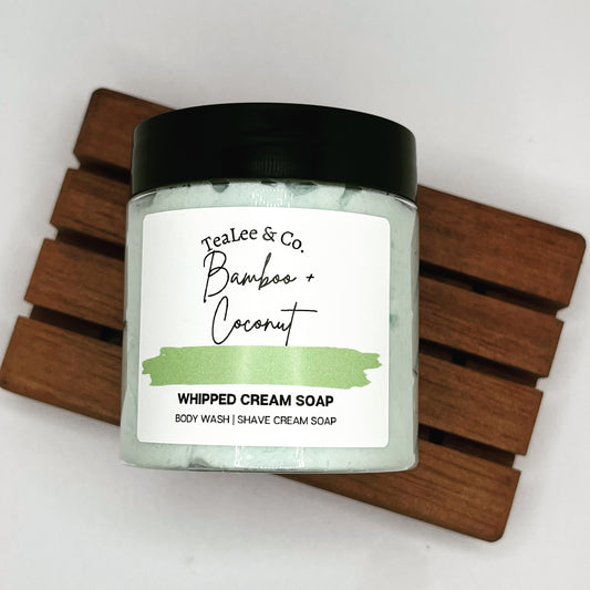 Large Bamboo + Coconut Whipped Soap