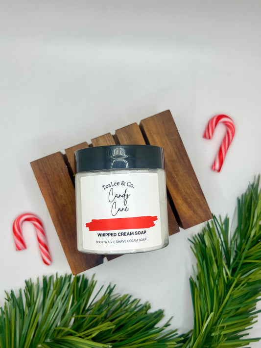 Small Candy Cane Whipped Soap