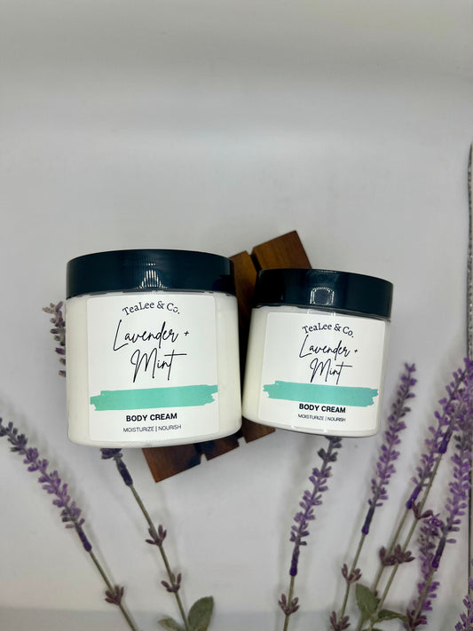 Small Lavender + Mint Body Cream